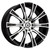 Konig CW77T15405 Crown 17x7.5 5x110 5x115 40mm Offset Machined Face / Gloss Black Wheel