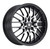 Konig LA77D04405 Lace 17x7 8x100 8x114.3 40mm Offset Black/Machine Spoke Wheel