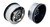 Team Associated 71076 Drag Rear Wheels, 2.2 in / 3.0 12mm Hex, Black Chrome