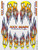 XXX Main Racing S009 Pro Flames Sticker Sheet