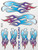 XXX Main Racing S012 Ice Flames Sticker Sheet
