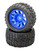 Power Hobby PHT3271BLUE Powerhobby Raptor XL Belted Tires / Viper Wheels (2)