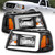 ANZO 111511 ANZO 2001-2011 Ford Ranger Crystal Headlights w/ Light Bar Black Housing