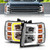 ANZO 111546 ANZO 2007-2013 Chevrolet Silverado 1500 Projector w/ Light Bar Chrome Housing w/ Sequential