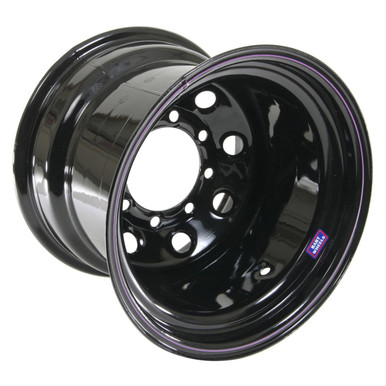 413 Wheel Bart Wheels 413-5408 15X14 8X6.5 3.5IN BS BLK Supertrucker Wheel ...