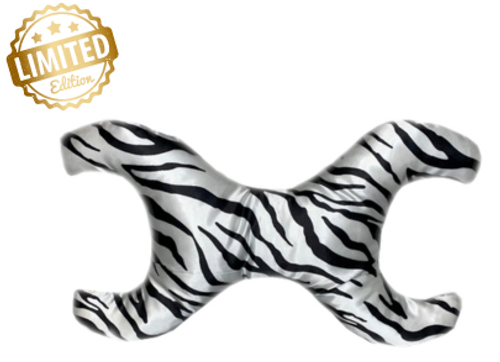 La Petite Pillow in Satin Zebra