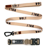 Wolf & I Co. Dune Rate 5ft beige dog leash and matching beige tactical dog collar set will be a great addition to any dogs leash arsenal. Shop online and save!