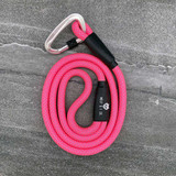 This bright pink dog leash with lavender weave is sure to turn heads! Introducing Bubblegum, this rope dog leash has been designed with only the finest pure silk yarn cores and dual outer sheath for a strong yet light leash for everyday use.