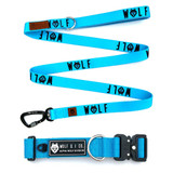 The Palisades 5ft blue dog leash and collar set features secure locking carabiner and soft handle for comfort. Paired with Alpine Wolf light blue dog collar, your dog will be ready for adventure. Shop leash and collar sets online and save!