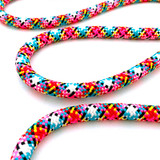 The Señorita weave features a vibrant multi coloured mix of red, pink, blue, yellow, black and white to create an epic leash that'll ensure your dog stands out from the pack.
