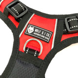 If your dog tends to pull, you'll need Wolf & I Co.'s Reflective No Pull Puppy Harness. Its front leash attachment distributes the pulling force evenly across the torso instead of the neck, throat and windpipe area, to eliminate the risk of coughing or gagging. 