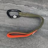 Wolf & I Co. Grasshopper army green training leash featuring heavy duty double stitched nylon for added durability.