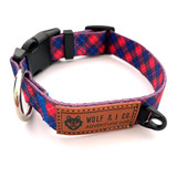 The Wolf & I Co. Cafe Series dog collars features a stainless steel leash attachment as well as an ID tag attachment.