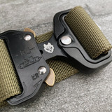 Wolf & I Co. Alpha Wolf Division dog collars feature a burly military grade buckle with secure metal clips and a laser etched logo.