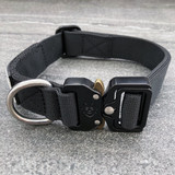 Wolf & I Co. Alpha Wolf Division dog collars feature 1" (3cm) wide hardwearing military grade nylon with reinforced stitched for durability strength and security.