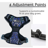 The Wolf & I Co. No Pull Puppy Harness features four adjustment points to support a customisable fit now, and as your pup grows.