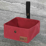 Wolf & I Co.’s Dog Travel Bowl is the most practical dog bowl you’ll ever own. The lightweight, waterproof and durable waxed canvas design makes this the perfect go anywhere dog food bowl. 