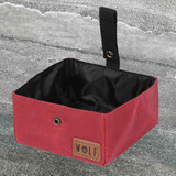 Wolf & I Co.’s Dog Travel Water Bowl is the most practical dog bowl you’ll ever own. The lightweight, waterproof and durable waxed canvas design makes this the perfect go anywhere dog water bowl. 