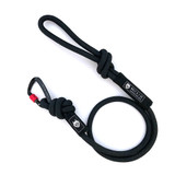 The ultimate black rope dog leash, the Ninja! The Ninja knotted rope dog leash features black weave and a super cool black and blue carabiner to match. This epic leash is expected to sell pretty quickly so get yours while stocks last!