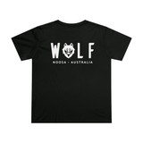 Featuring the classic Team Wolf logo on the front and the back.