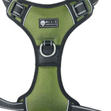 Wolf & I Co. Large No Pull Dog Harness features front clip attachment to stop dogs pulling while walking. 