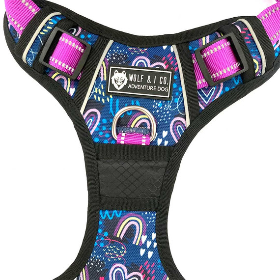 Discover Wolf & I Co.'s premium range of the best no pull dog harness to stop your dog pulling while walking. Y shaped vet approved design.