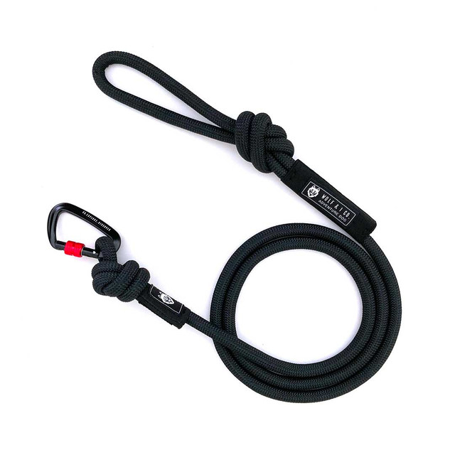 The ultimate dog leash, the Ninja! The Ninja is 6ft black rope dog leash that features black weave and a super cool black and red carabiner to match. This bad boy is expected to sell pretty quickly so get yours while stocks last!