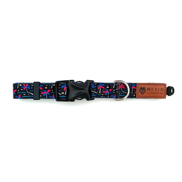 Bestselling Palm Springs Dog Collar by Wolf & I Co. now available in XL for big dogs.