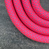 The bubblegum rope dog leash features a bright pink and lavender weave to stand out from the pack.