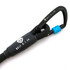 Wolf & I Co. Sensei Black Rope Dog Leash features a secure locking carabiner in black.