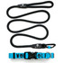 Wolf & I Co. Sensei 6ft climbing rope dog leash is made of ultra-strong nylon climbing rope. Nylon is lightweight, weatherproof, and will not mildew or fray (unlike cotton rope leashes). Paired with a XL Heart Throb dog collar your dog will be ready for adventure. Shop leash and collar sets online and save!