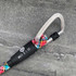 Wolf & I Co. Senorita Rope Dog Leash with carabiner clip in silver.