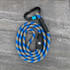 This yellow and blue rope dog leash will turn heads! Introducing Dolce Cabana, this best selling rope dog leash features yellow and blue weave and a super cool black and blue carabiner to match. This epic leash is expected to sell pretty quickly so get yours while stocks last!