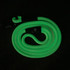 Let it glow! Simply leave your glow in the dark rope leash in the sun for 10 mins and watch the leash glow while dog walking at night.