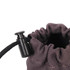 Wolf & I Co.'s grey dog poop bag holder easily secures with a toggle to keep your dog waste bags and accessories safe.