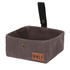 Wolf & I Co.’s Dog Travel Bowl is the most practical dog bowl you’ll ever own. The lightweight, waterproof and durable waxed canvas design makes this the perfect go anywhere dog food bowl. 