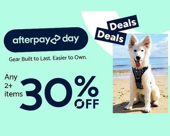 Spoil your dogs - 30% off any two items on now! Use code: ADAY30