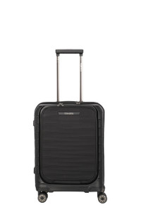 Travelite MOOBY Cabin Trolley with Front Pocket – Black - front