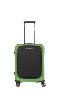 Travelite MOOBY Cabin Trolley with Front Pocket – Green - front