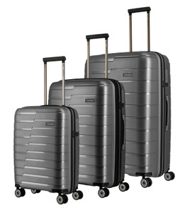 Travelite Air Base 3 Piece Luggage Set – Anthracite - 3 piece set