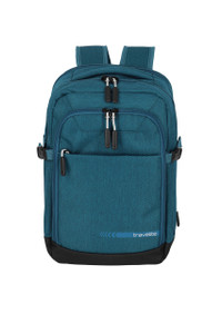 Travelite Kick Off Expandable Cabin Backpack – Petrol - front