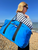 Travel Sentry Foldable Weekend Duffel Bag - blue lifestyle