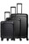 Travelite MILLENNIUM 3 Piece Luggage Set - Black - 3 piece set