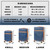London Fog Eton Large Navy Hard Shell Suitcase - 4 Spinner Wheels & TSA Lock (Black) - size and weights