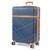 London Fog Eton Large Navy Hard Shell Suitcase - 4 Spinner Wheels & TSA Lock (Black) - Main