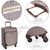 London Fog Camberley Cabin Trolley - Lightweight Soft Shell Carry-On (Brown) - features