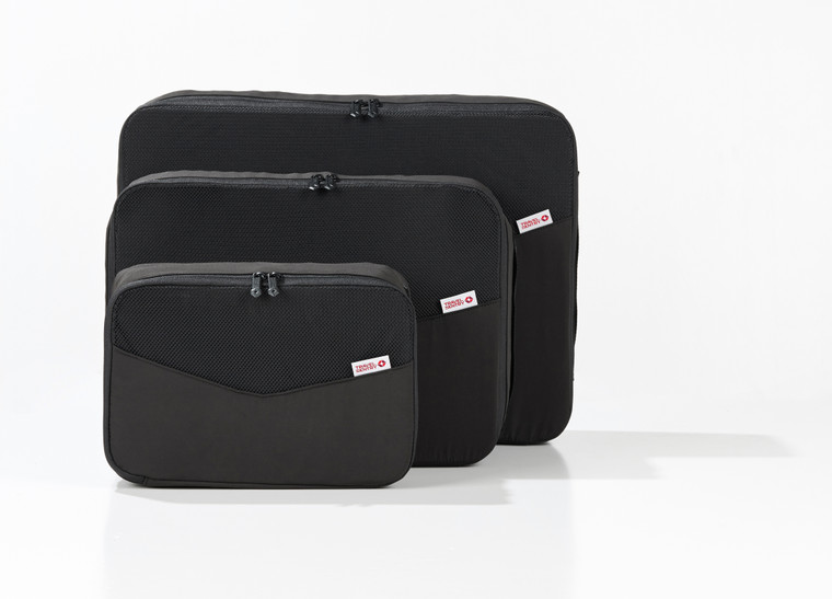 Travel Sentry Packing Cubes (Set of 3) - black - main