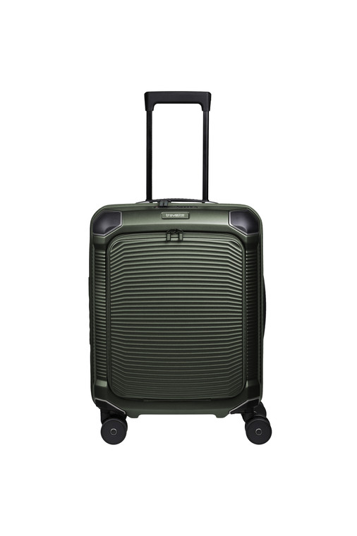 Copy of Travelite MILLENNIUM Cabin Trolley with Front Pocket – Pine Green - front