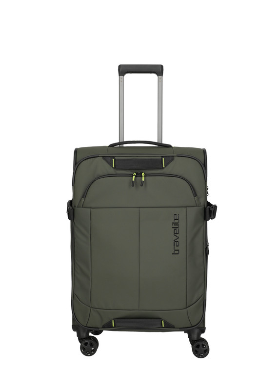 Travelite BRIIZE Medium Expandable Suitcase – Khaki - front
