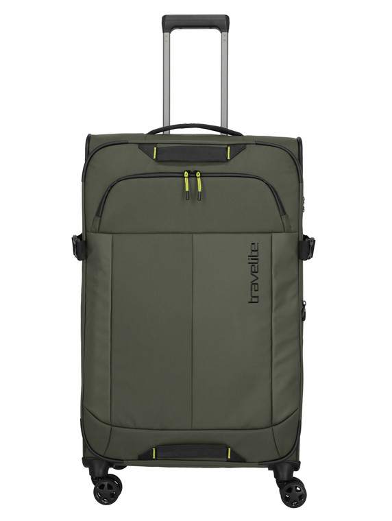 Travelite BRIIZE Large Expandable Suitcase – Khaki - Front